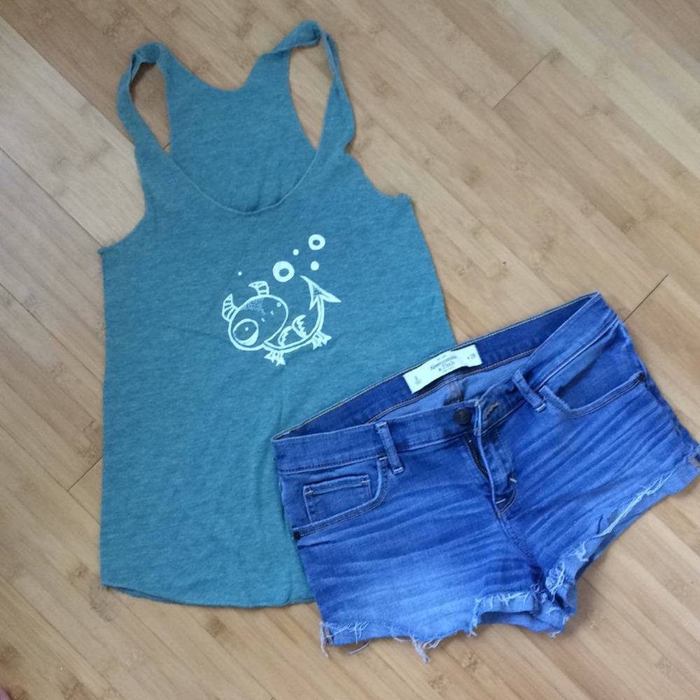 Heathered green dragon tank